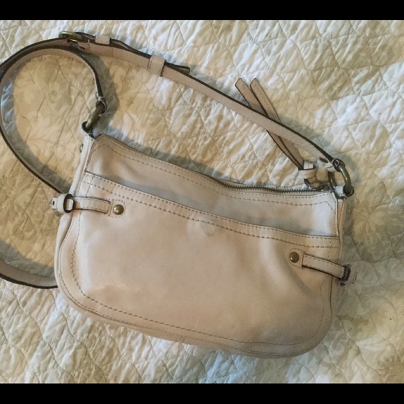 ❤️SOLD❤️COACH Cream CrossBody Leather Bag Zip Clos - Picture 8 of 8